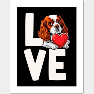 Cavalier King Charles Spaniel Love Posters and Art